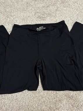 Aero Aeropostale Black Aero Downtime High-Waist Leggings Workout Athleisure
